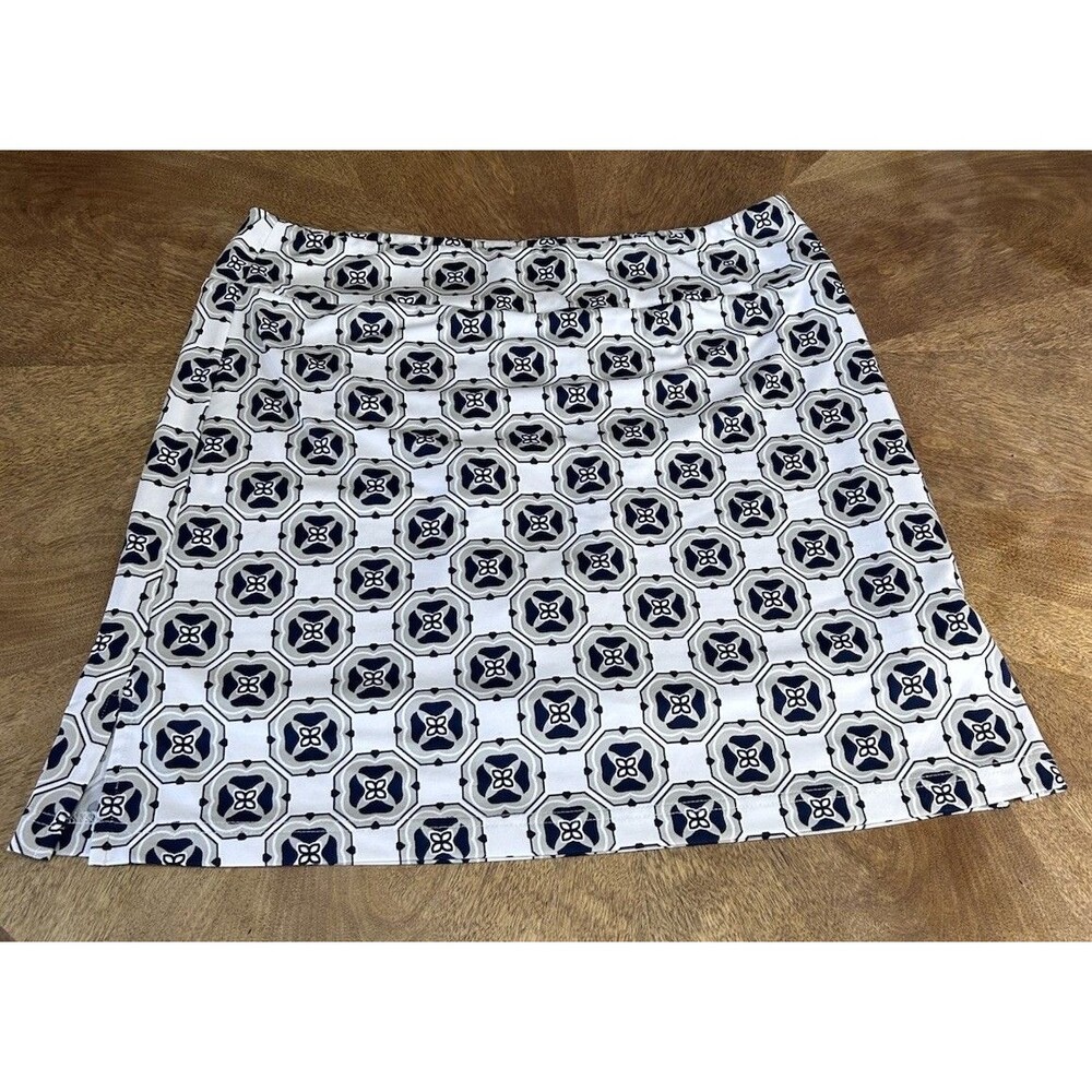 Golftini Circle of Love Skort XL Blue White Golf Tennis Athletic Skirt Shorts